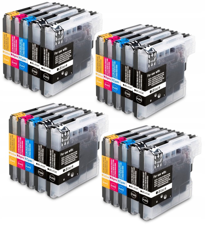 TUSZE LC-985 XL DO DRUKARKI BROTHER DCP-J125 DCP-J315W DCP-J515W