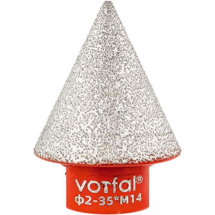 TARNIK FREZ STOŻKOWY OTWORNICA DIAMENT STOŻEK SZLIFOWANIA GRESU M14 2-35