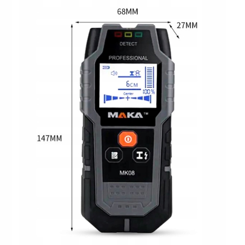 DETEKTOR PRZEWODÓW WYKRYWACZ METALU KABLI W ŚCIANA