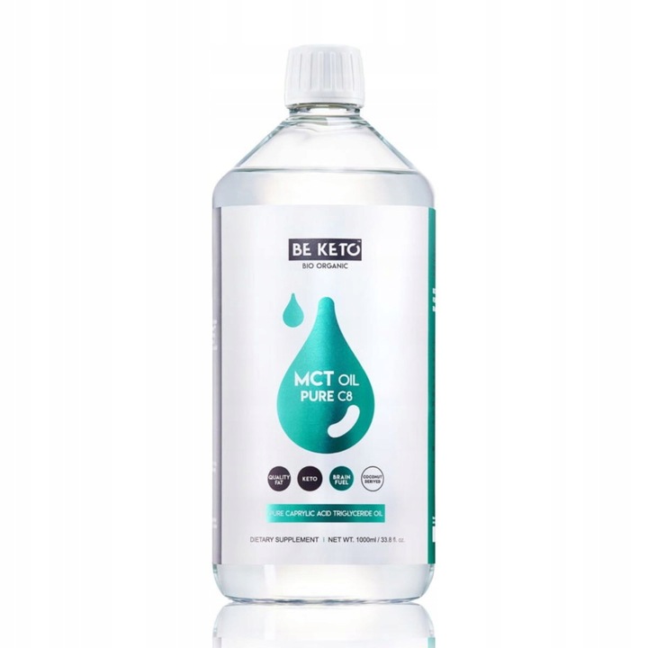 BeKeto Olej MCT 100% C8 1000 ml