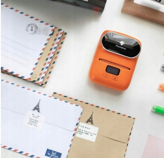 Phomemo M110 termiczna drukarka etykiet termicznych z Bluetooth Android IOS