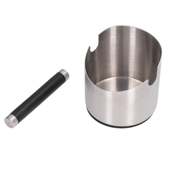 POJEMNIK DO ESPRESSO ZE METAL DRĄŻKIEM POJEMNIK NA FUSY DO SITKA, KNOCK BOX