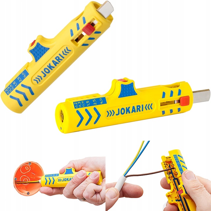 JOKARI 30155 nóż do kabli ściągacz izolacji do przewodów okragłych