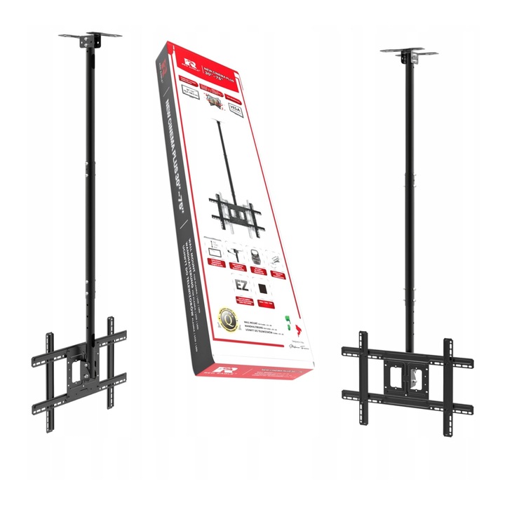 Uchwyt Sufitowy Do Telewizora Wieszak TV 30-75 CALI Regulowany