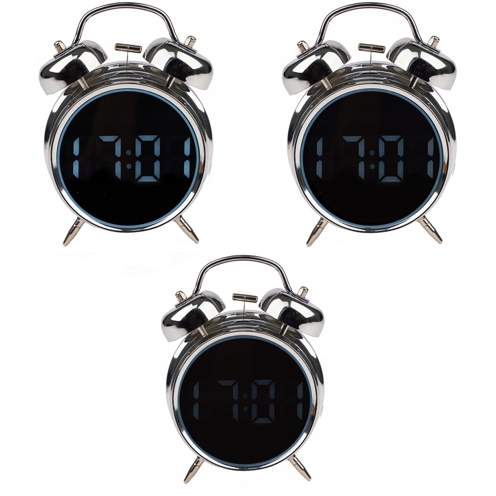 Budzik Elektroniczny Zegar Cyfrowy Retro Głośny Wyraźny Klasyk Stojący LED