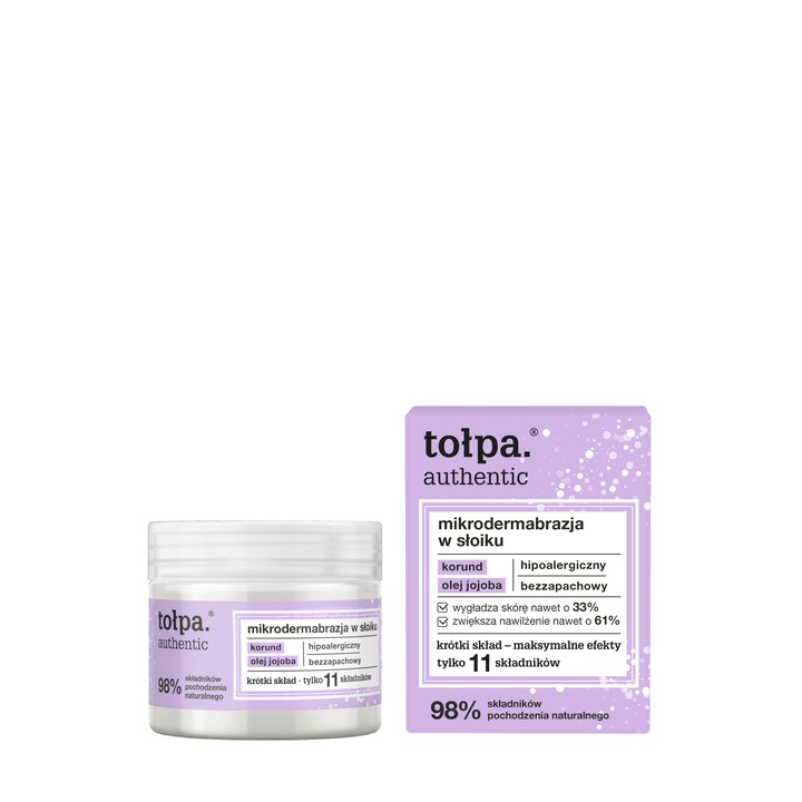 Tołpa authentic mikrodermabrazja w słoiku 65 g