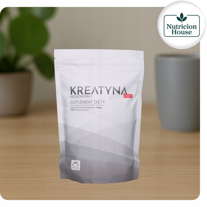 KREATYNA PRO MONOHYDRAT 500G - CZYSTA, BEZ DODATKÓW 200 MESH aż 100 PORCJI!