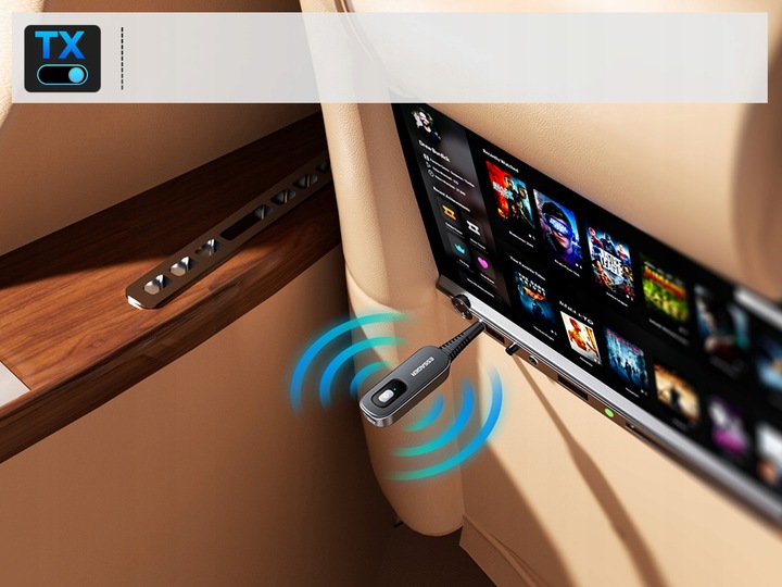 Transmiter odbiornik nadajnik BLUETOOTH 2w1 AUX Minijack 3,5 mm TX RX