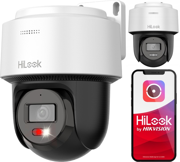 Kamera Obrotowa IP 4Mpx Zewnętrzna HiLook by Hikvision Audio + Autotracking