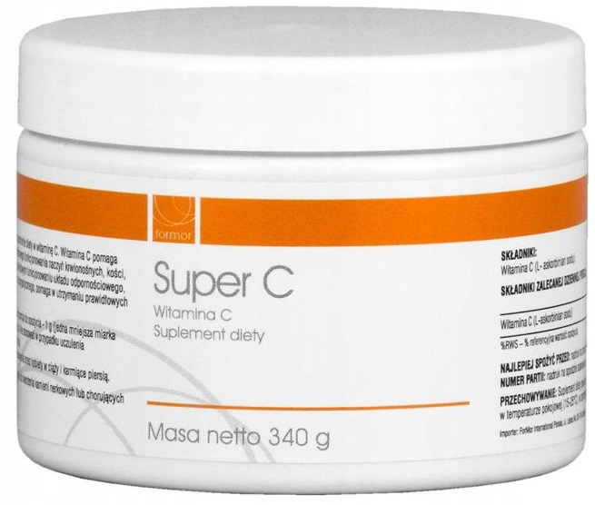 SUPER C WITAMINA 340g proszek L-askorbinian FORMOR