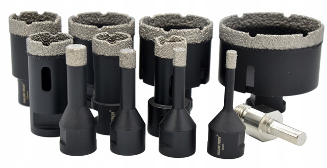 ZESTAW OTWORNICA WIERTŁO DIAMENTOWE DO GRESU 6-68