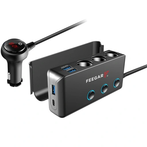 ROZDZIELACZ GNIAZDA ZAPALNICZKI FEEGAR 12-24V USB