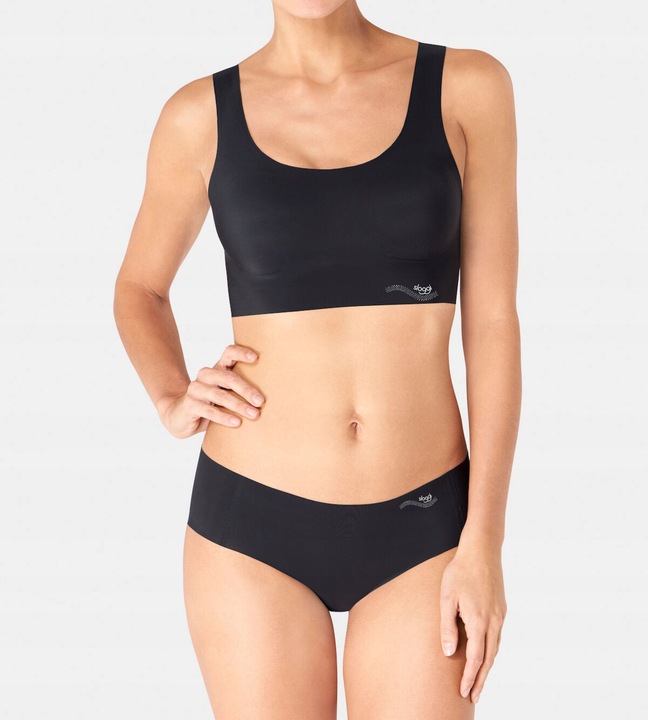 Sloggi biustonosz usztywniany czarny ZERO Feel Top rozmiar XS