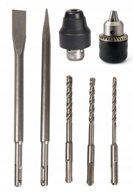 MŁOTOWIERTARKA WIERTARKA Z UDAREM MŁOT UDAROWY ZESTAW SDS + PLUS MOC