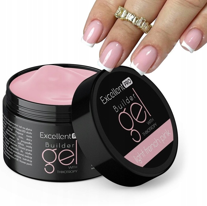 EXCELLENT PRO BUILDER GEL ŻEL SAMOPOZIOMUJĄCY LIGHT FRENCH PINK 15 g