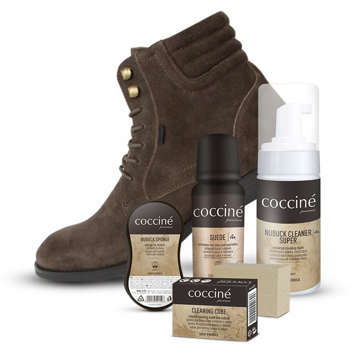 Zestaw do czyszczenia zamszu i nubuku Coccine 4w1