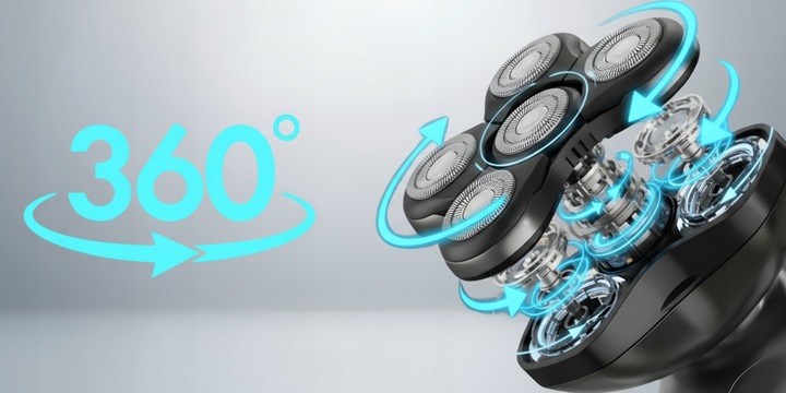 Golarka Męska Akumulatorowa Maszynka Do Golenia Trymer Do Nosa i Brody