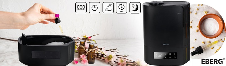 Nawilżacz powietrza WYDAJNY HIGROSTAT AROMATERAPIA DUŻY XL 5l dysza