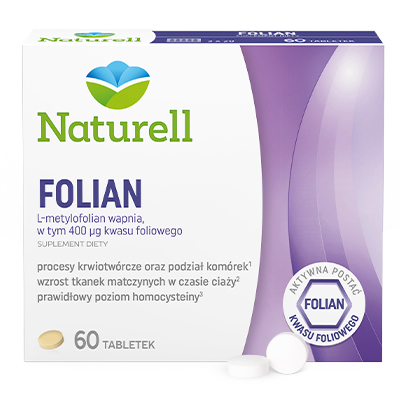 Naturell Folian kwas foliowy ciąża 60 tabl.