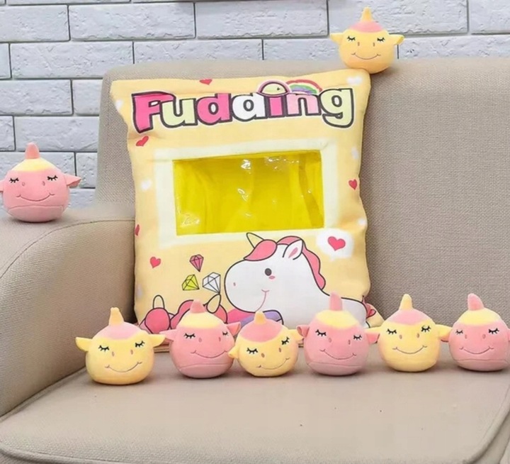 PODUSZKA PUDDING Z MASKOTKAMI DO RZUCANIA WZORY