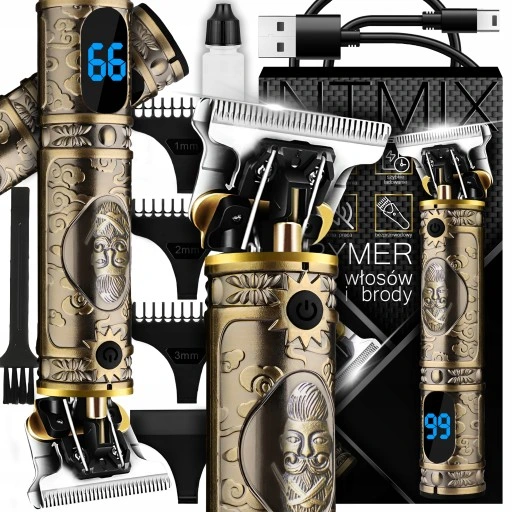 MASZYNKA TRYMER DO STRZYŻENIA BRODY WŁOSÓW BARBER