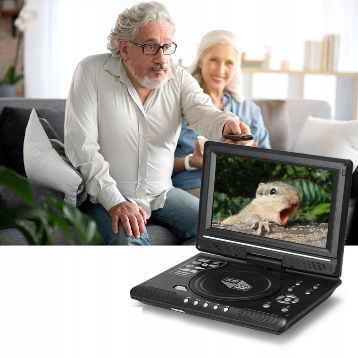 ODTWARZACZ DVD 7,8-CALOWY WYŚWIETLACZ PRZENOŚNY ODTWARZACZ DVD DLA DZIECI