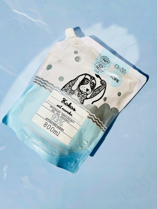 YOPE Refill nawilżajacego żelu pod prysznic Kokos i Sól Morska 800ml