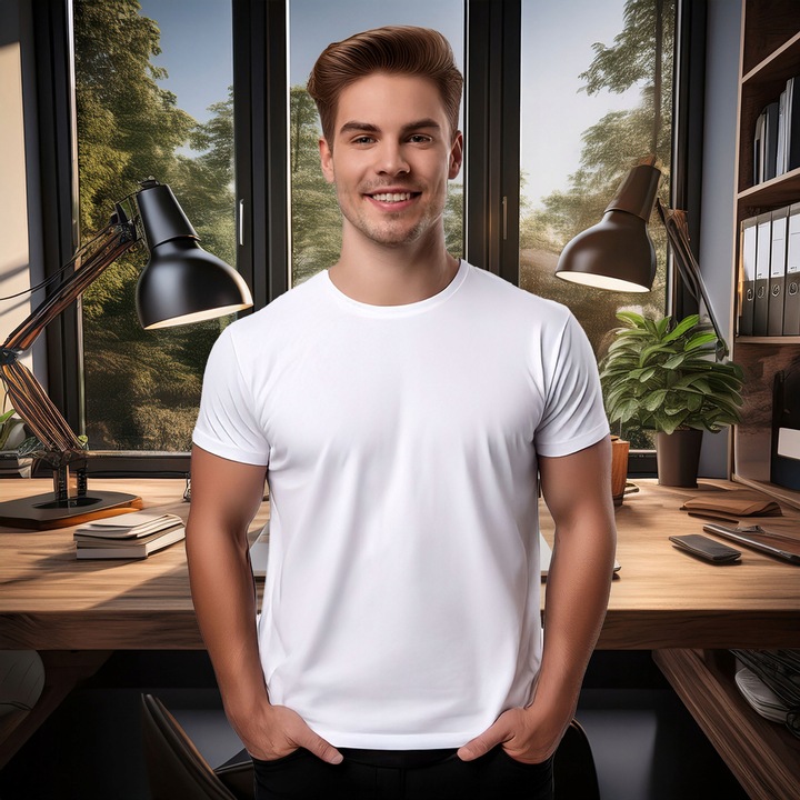 Koszulka męska T-SHIRT 100% bawełna oryginał MALFINI Classic New biała L