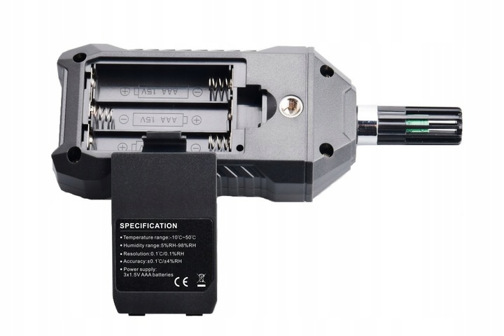 HIGROMETR WILGOTNOŚCIOMIERZ MIERNIK WILGOTNOŚCI I TEMPERATURY POWIETRZA LCD