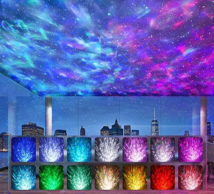 PROJEKTOR GWIAZD LAMPKA NOCNA RZUTNIK LED JAJO DINOZAURA DLA DZIECI PREZENT