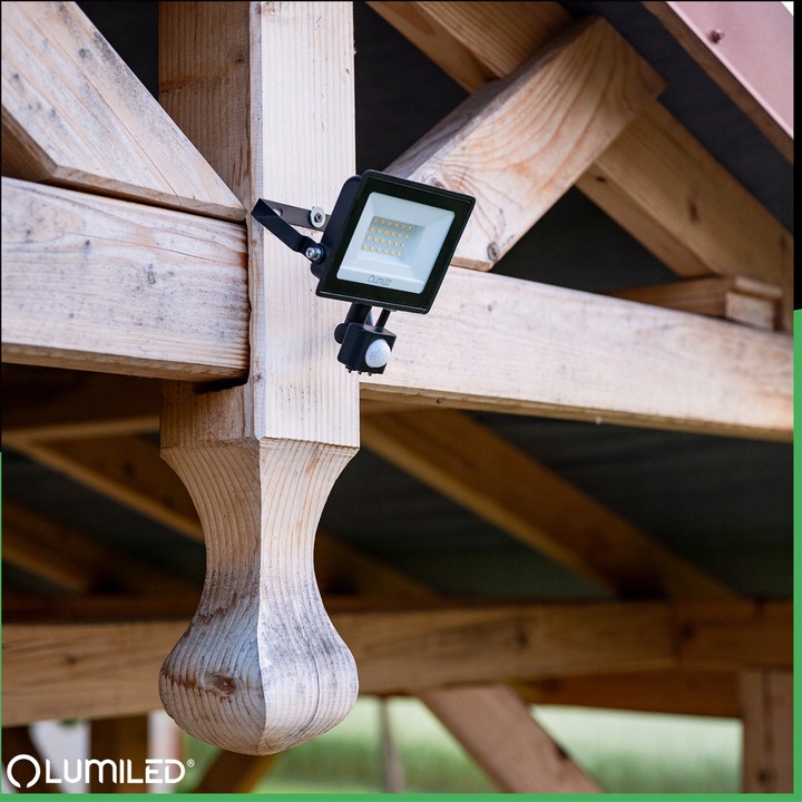 HALOGEN NAŚWIETLACZ LED 30W 4000K IP44 ZEWNĘTRZNY LAMPA Z CZUJNIKIEM