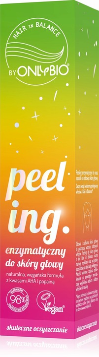 Hair in Balance by ONLYBIO Peeling enzymatyczny do skóry głowy 125 ml