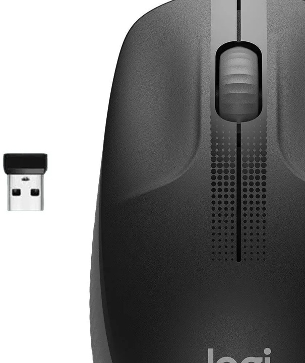 Myszka bezprzewodowa Logitech M190 Logi Czarna optyczna 1000 DPI Wygodna