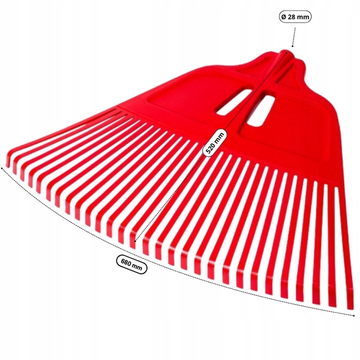 Grabie do liści EXTRA-CLICK 680 mm bez trzonu MAAN