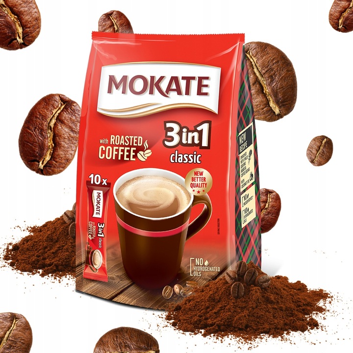 Napój Kawowy 3w1 Classic Mokate Mix Kawowy Instant 10 saszetek