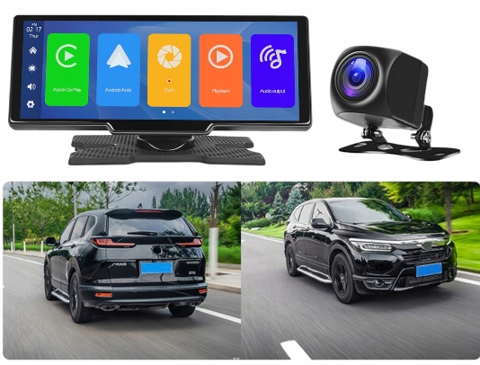 RADIO STACJA MULTIMEDIALNA MONITOR ANDROID AUTO APPLE CARPLAY 2 KAMERY
