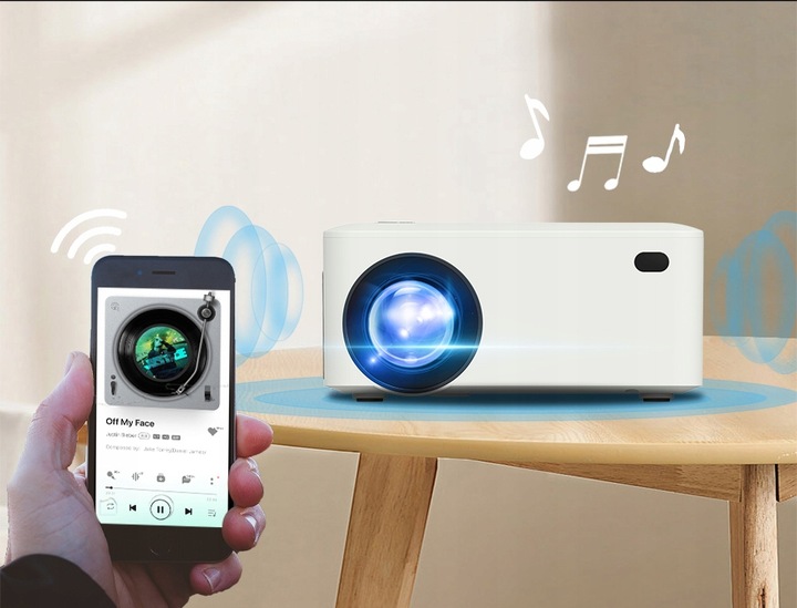 PROJEKTOR RZUTNIK ANDROID SMART TV WIFI FULL HD 7000lm 400 ANSI LED BT