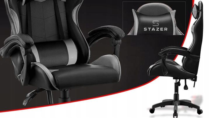 FOTEL KUBEŁKOWY OBROTOWY REGULOWANY GAMINGOWY KRZESŁO GRACZA DO KOMPUTERA