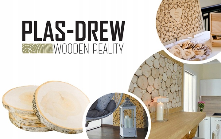 Plastry drewniane, plaster drewna, 10-16 cm