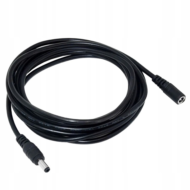 PRZEDŁUŻACZ ZASILANIA KABEL ZASILAJĄCY DO KAMER I LAMP PRZEWÓD DC 10M