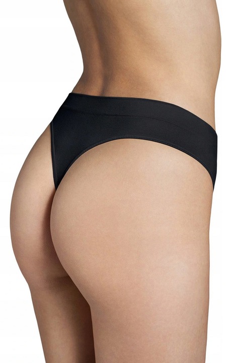 4 X GATTA BEZSZWOWE LILI STRINGI CZARNE M