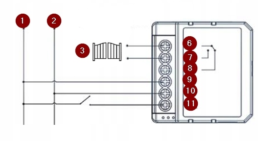 INTELIGENTNY STEROWNIK DO BRAM SMART PRZEKAŹNIK TUYA WIFI 230V 12V 24V