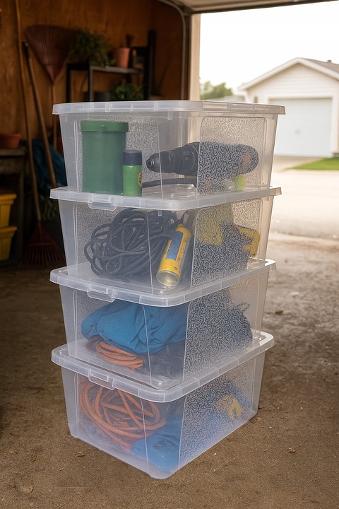 Pojemnik 30 l przezroczysty z pokrywą BPA free do przechowywania