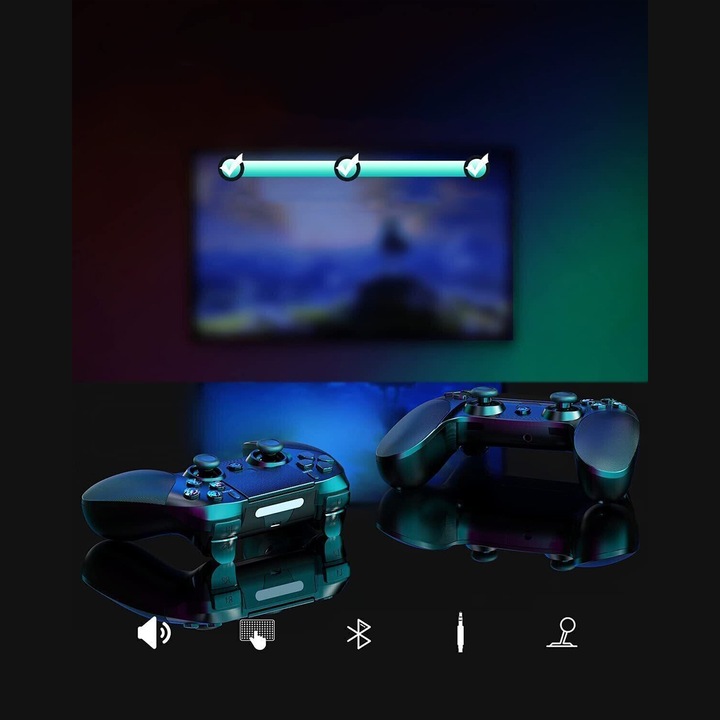 PAD DO PS4 BEZPRZEWODOWY JOYSTICK GAMEPAD KONTROLER DOUBLESHOCK WIBRACJE