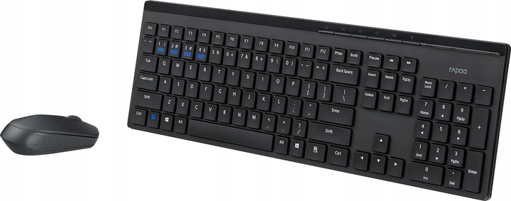 Klawiatura myszka zestaw bezprzewodowy RAPOO 8110M czarny