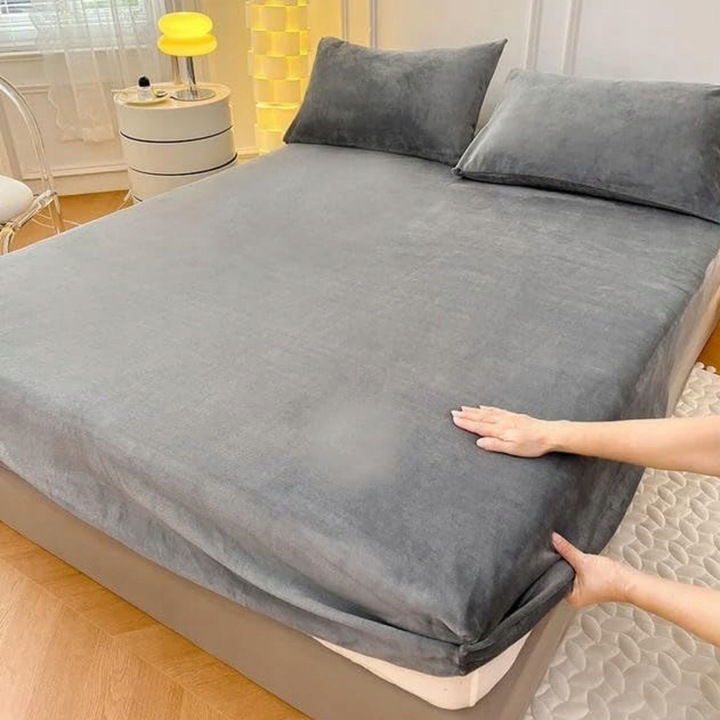 PRZEŚCIERADŁO Z GUMKĄ 120x200 PLUSZOWE POLAROWE MIŚ MIĘKKIE CIEPŁE