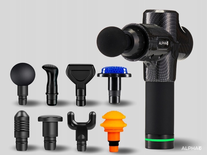 Pistolet do Masażu Alpha Massage Gun Pro - Masażer do Pleców, Stóp i Ciała