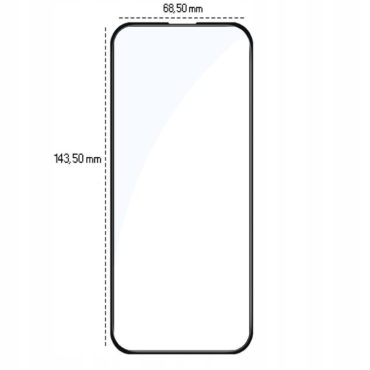3x SZKŁO NA CAŁY EKRAN DO IPHONE 13/13 PRO PEŁNE HARTOWANE SZKIEŁKO 5D
