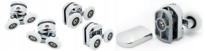 Komplet 8szt rolek do kabin prysznicowych 25mm