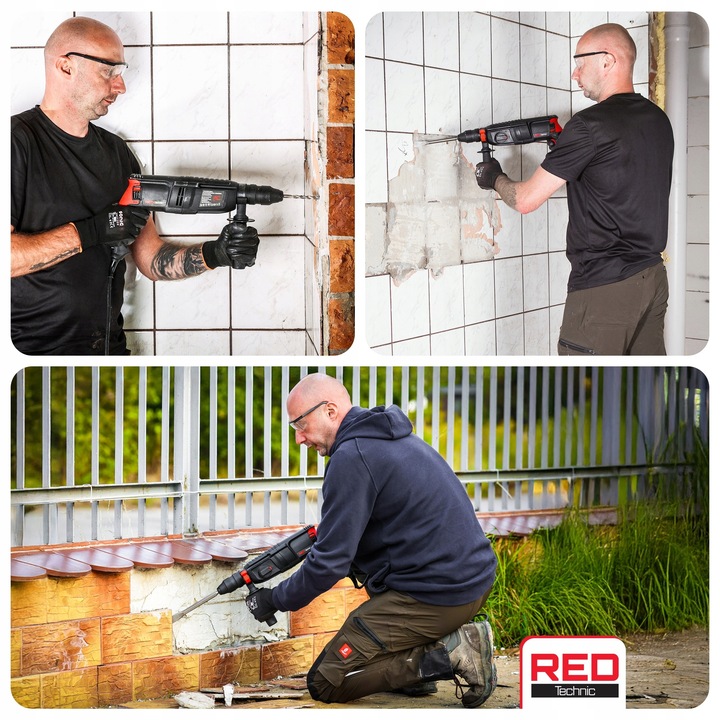 MŁOTOWIERTARKA MŁOT UDAROWY WIERTARKA UDAROWA SDS+ 2600W 4J WALIZKA